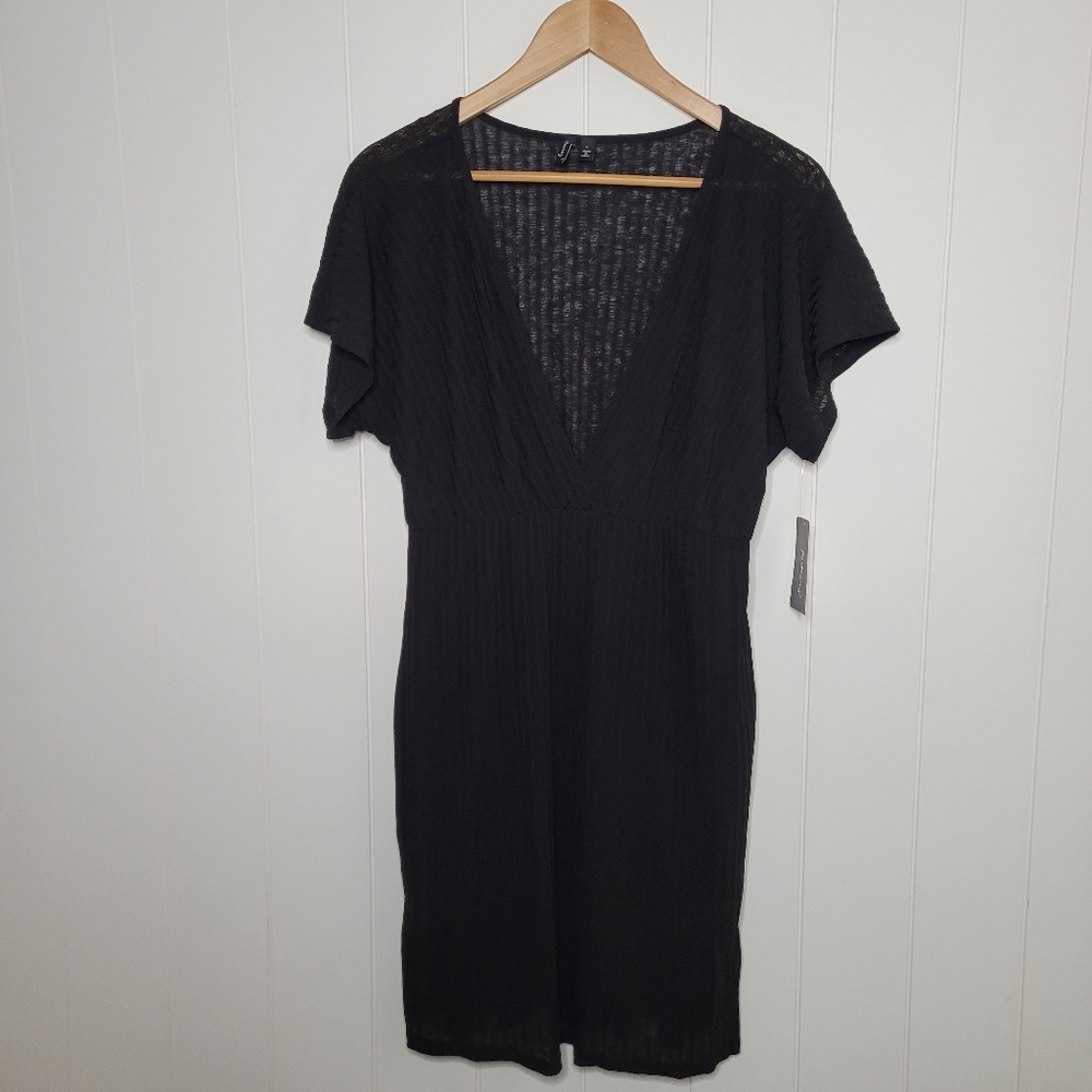 NWT Portocruz Black Swim Coverup Size Large Beach Vacation Summer Cruise